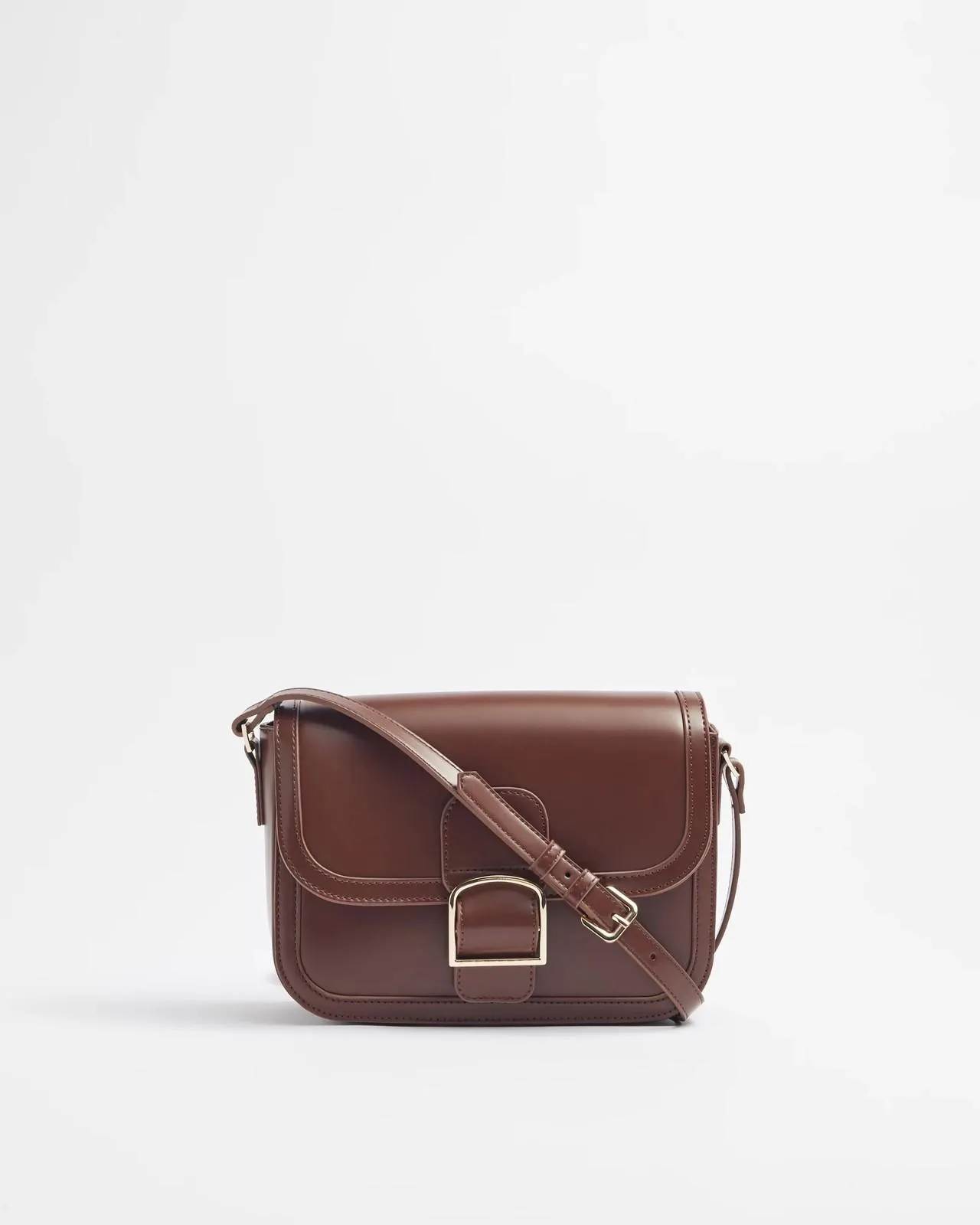 Buckle Detail Crossbody Bag