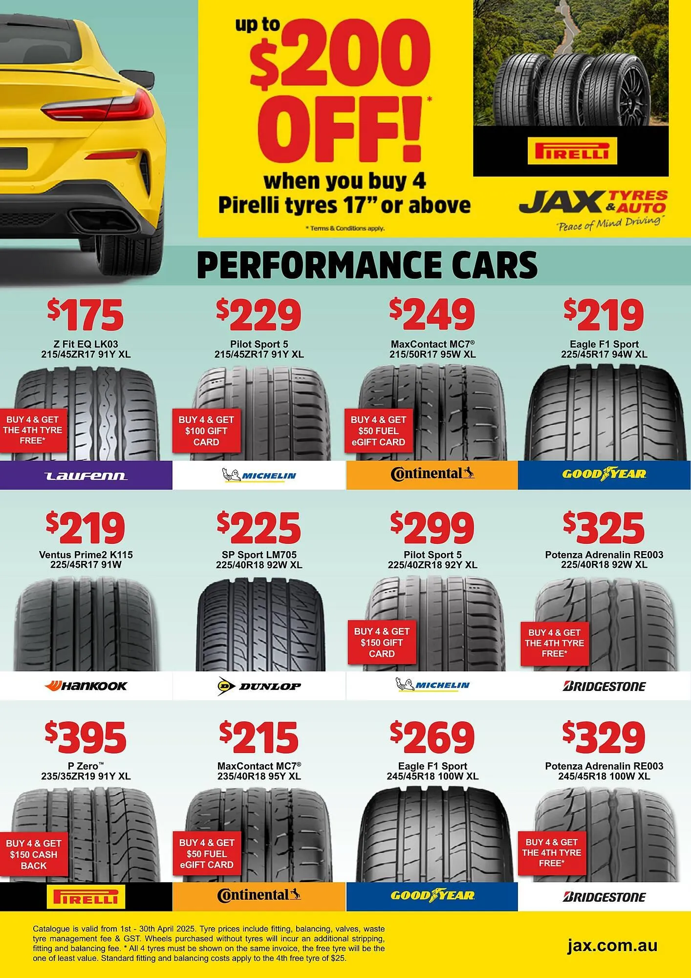 Jax Tyres catalogue - Catalogue valid from 1 April to 30 April 2025 - page 4