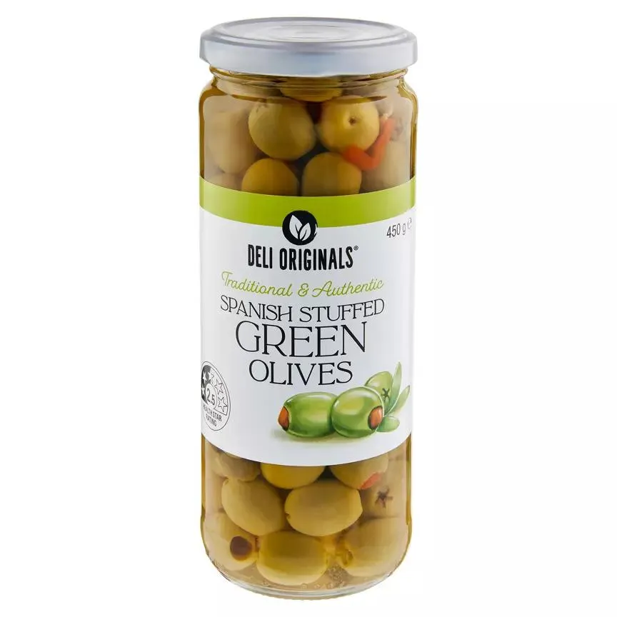 Spanish Stuffed Green Olives 450g