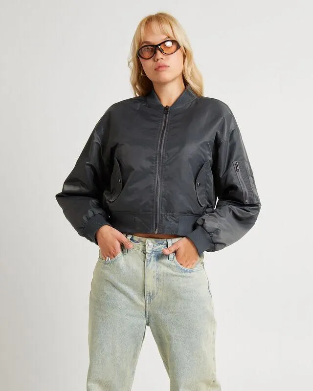 Crop Bomber Jacket