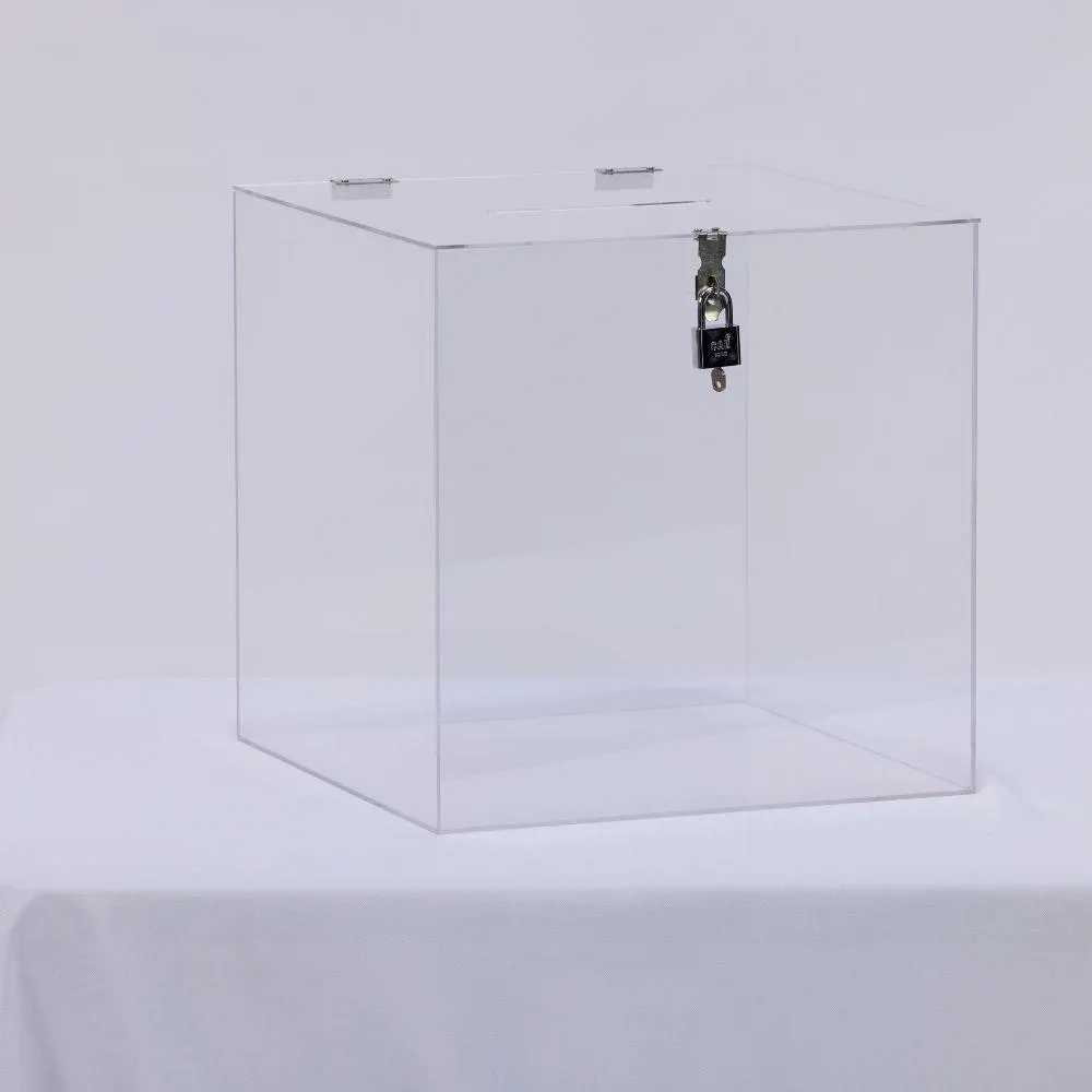 Wishing Well Clear with Lock 38cm Ea HIRE