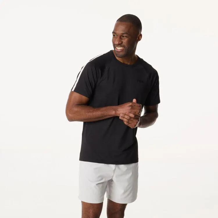 FILA Men’s Leo Quick Dry Crew Tee Black