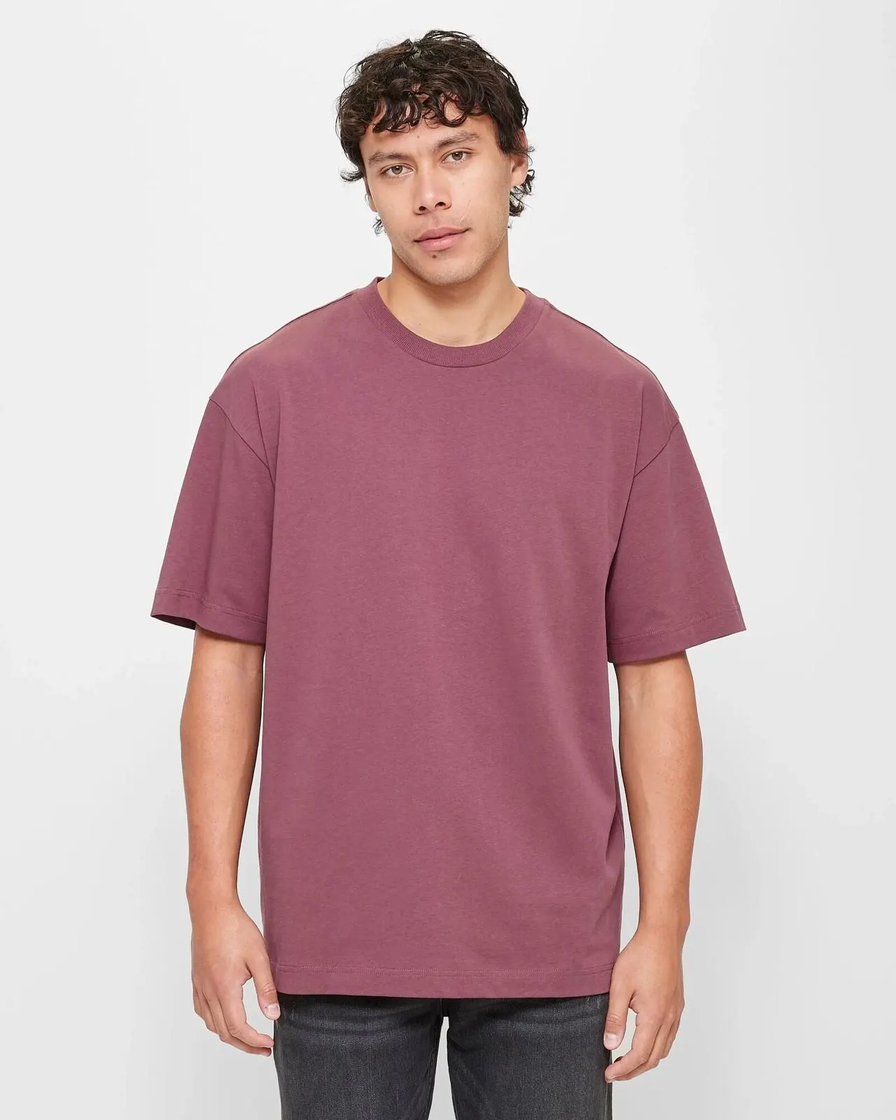 Heavy Core Oversized T-Shirt - Commons - Plum