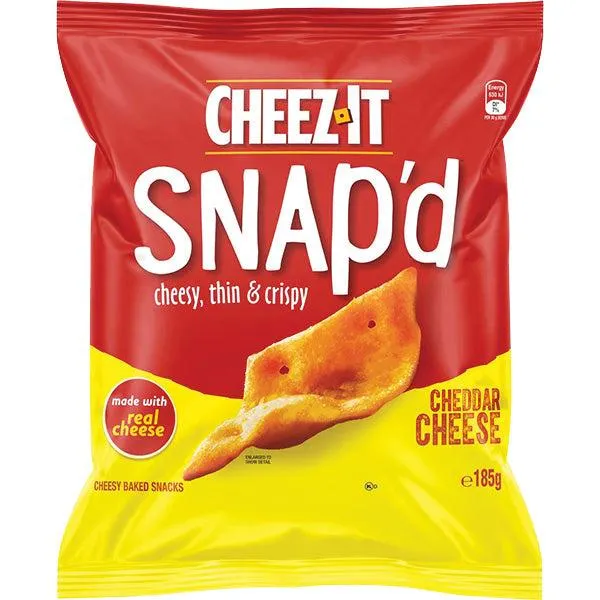 Cheez it Snap'd Cheddar Cheese 185g