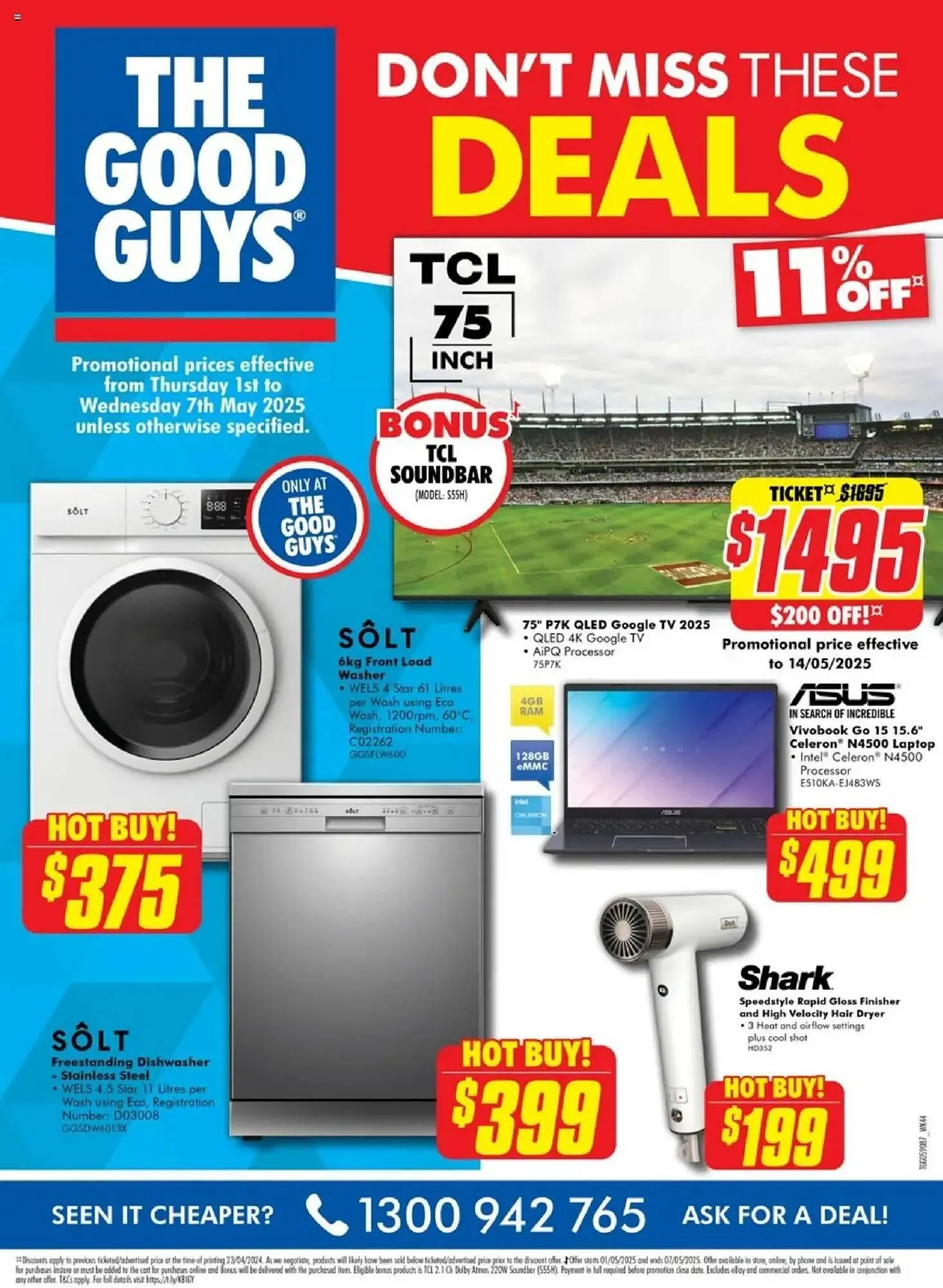 The Good Guys catalogue - Catalogue valid from 1 May to 7 May 2025 - page 1