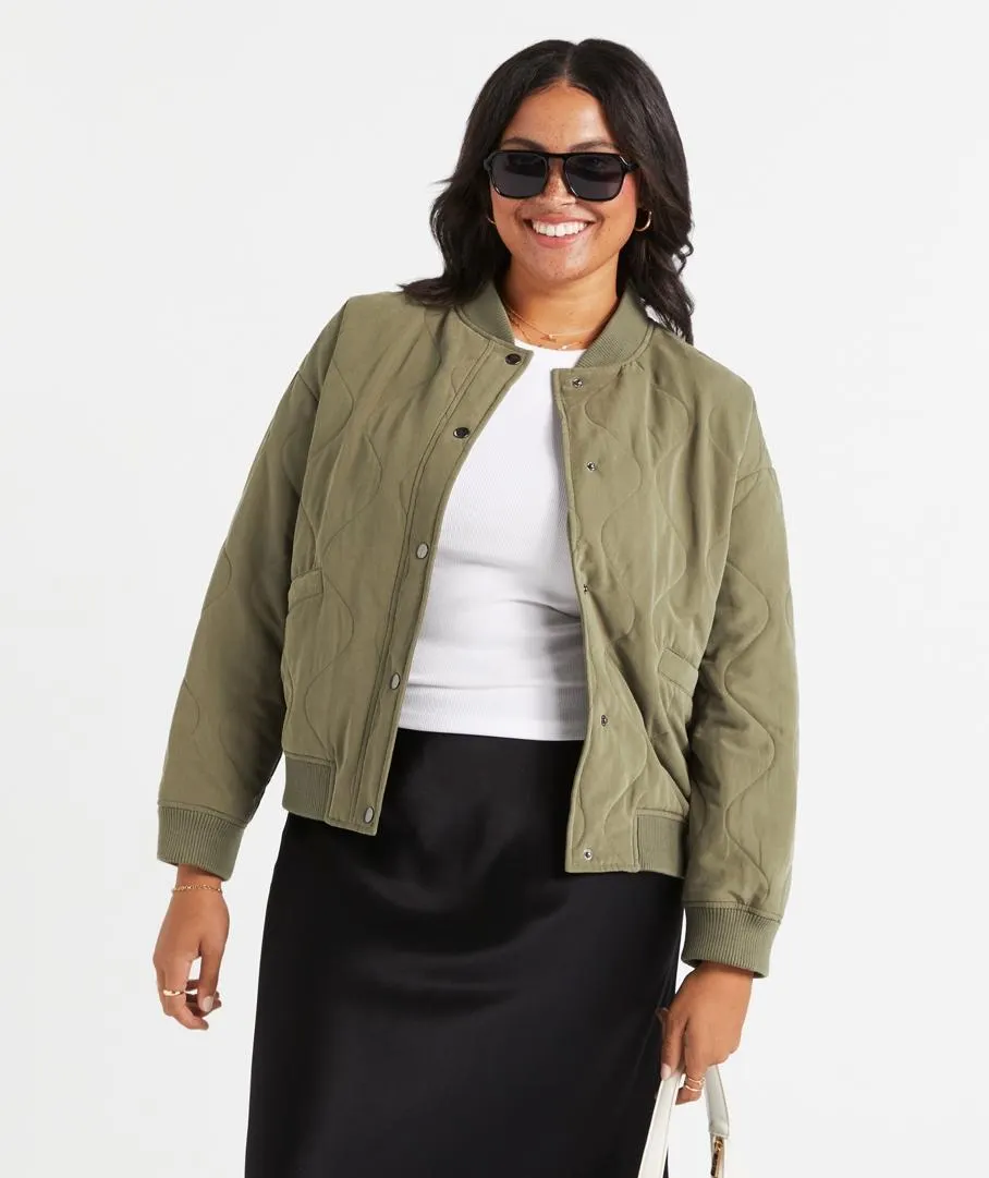 BIANCA QUILTED BOMBER JACKET