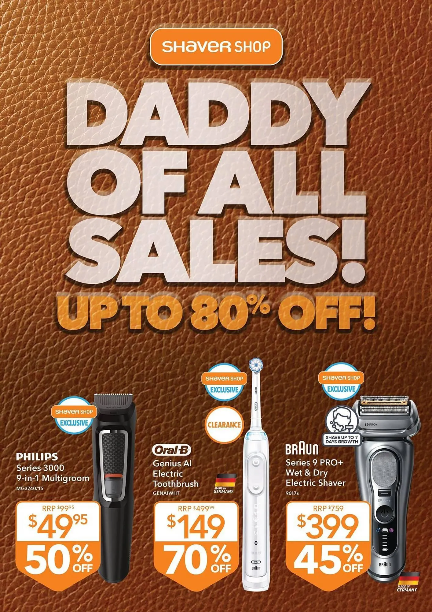 Shaver Shop catalogue - Catalogue valid from 13 August to 9 September 2025 - page 1