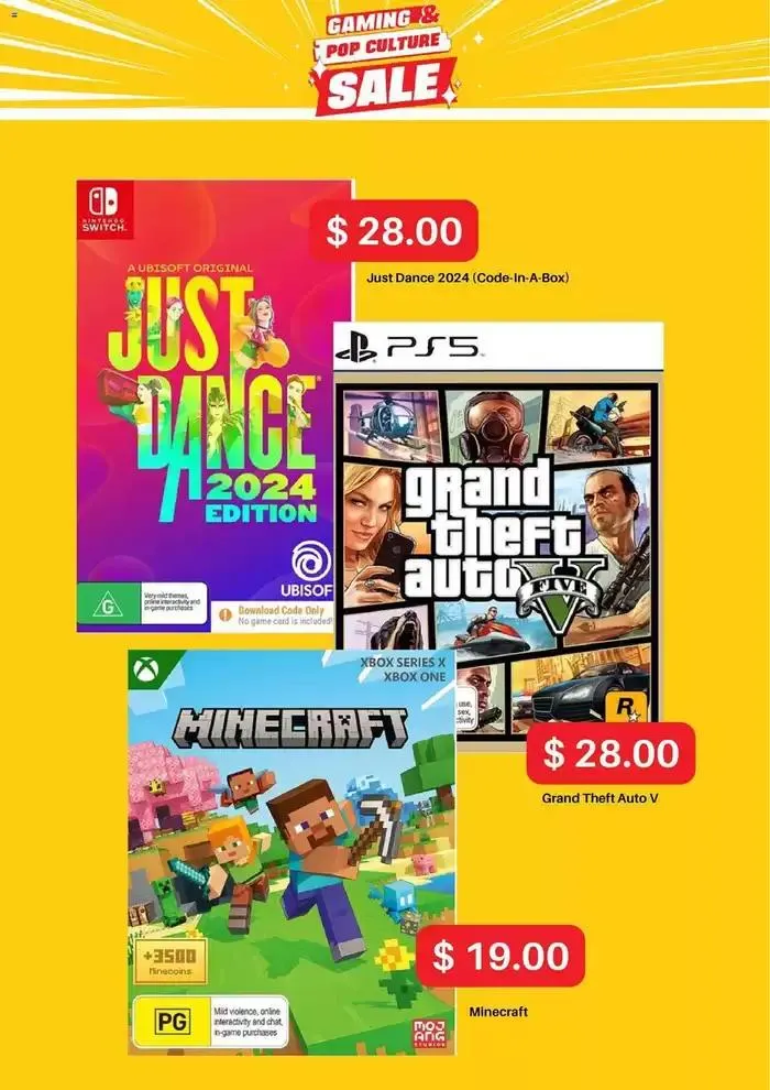 Gaming & Pop Culture Sale - Catalogue valid from 7 October to 9 November 2024 - page 3