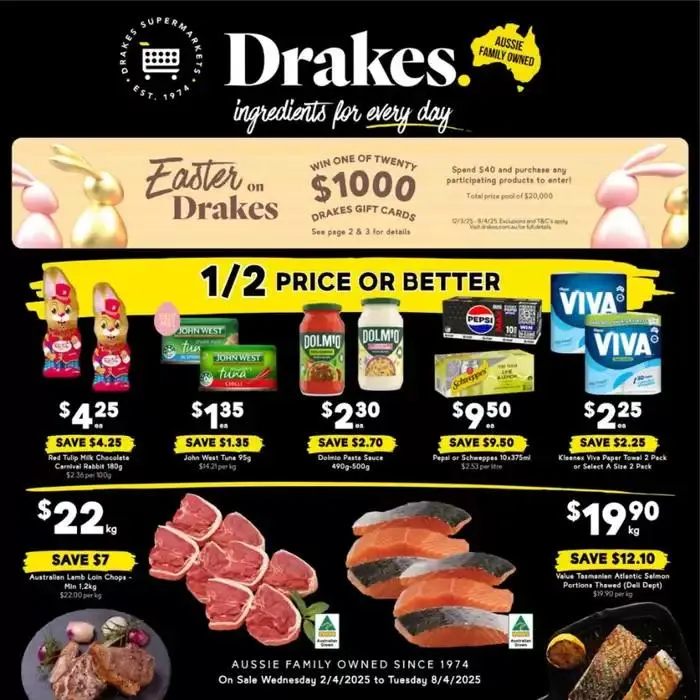 Drakes 02/04 - Catalogue valid from 2 April to 8 April 2025 - page 1