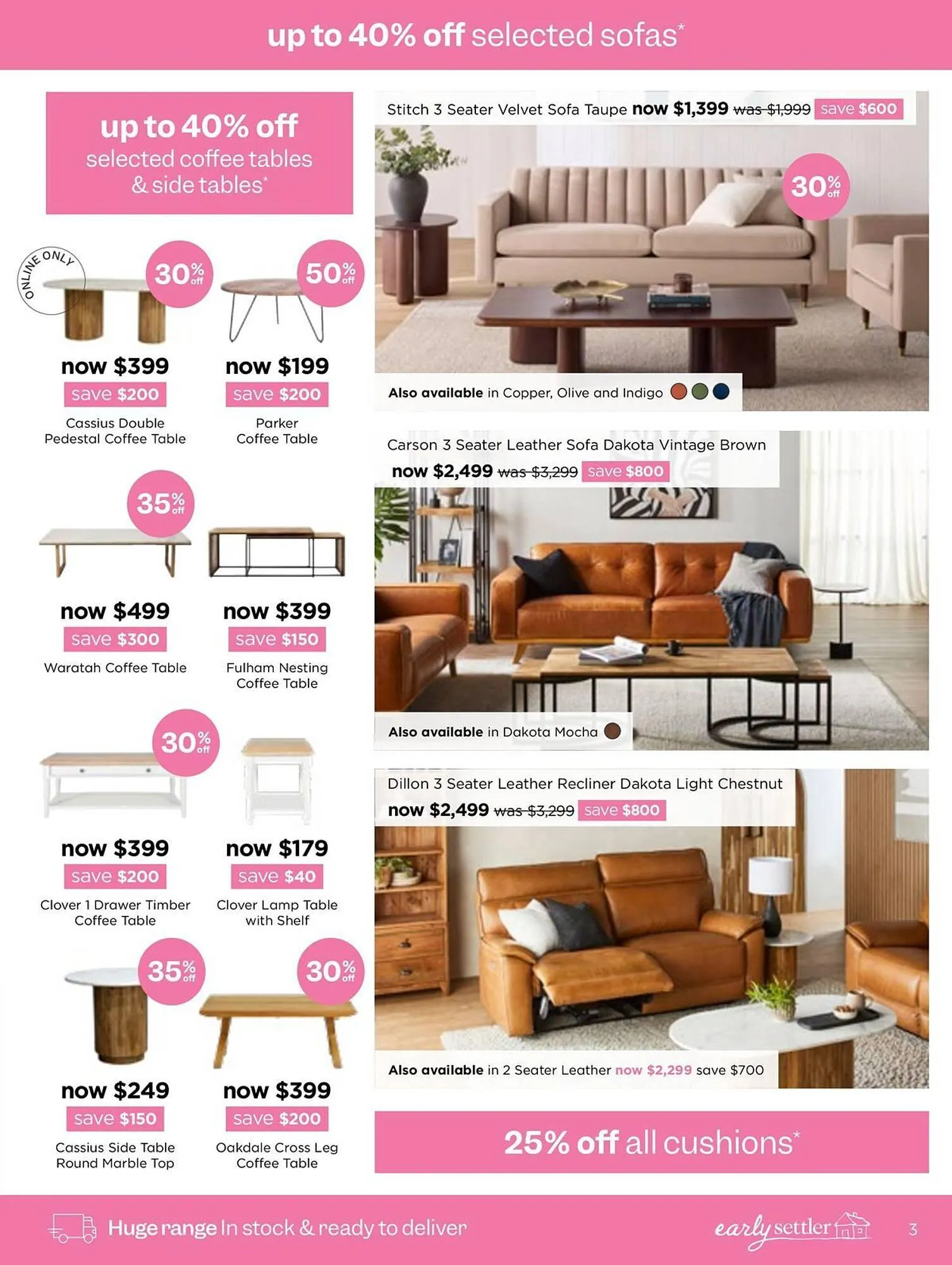 Early Settler catalogue - Catalogue valid from 8 September to 5 October 2025 - page 3