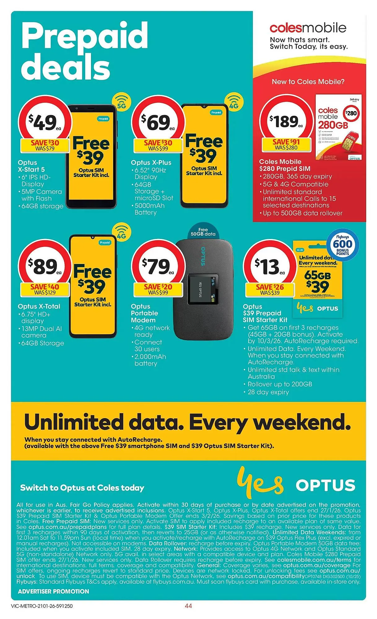 Coles catalogue - Catalogue valid from 10 February to 16 February 2026 - page 44