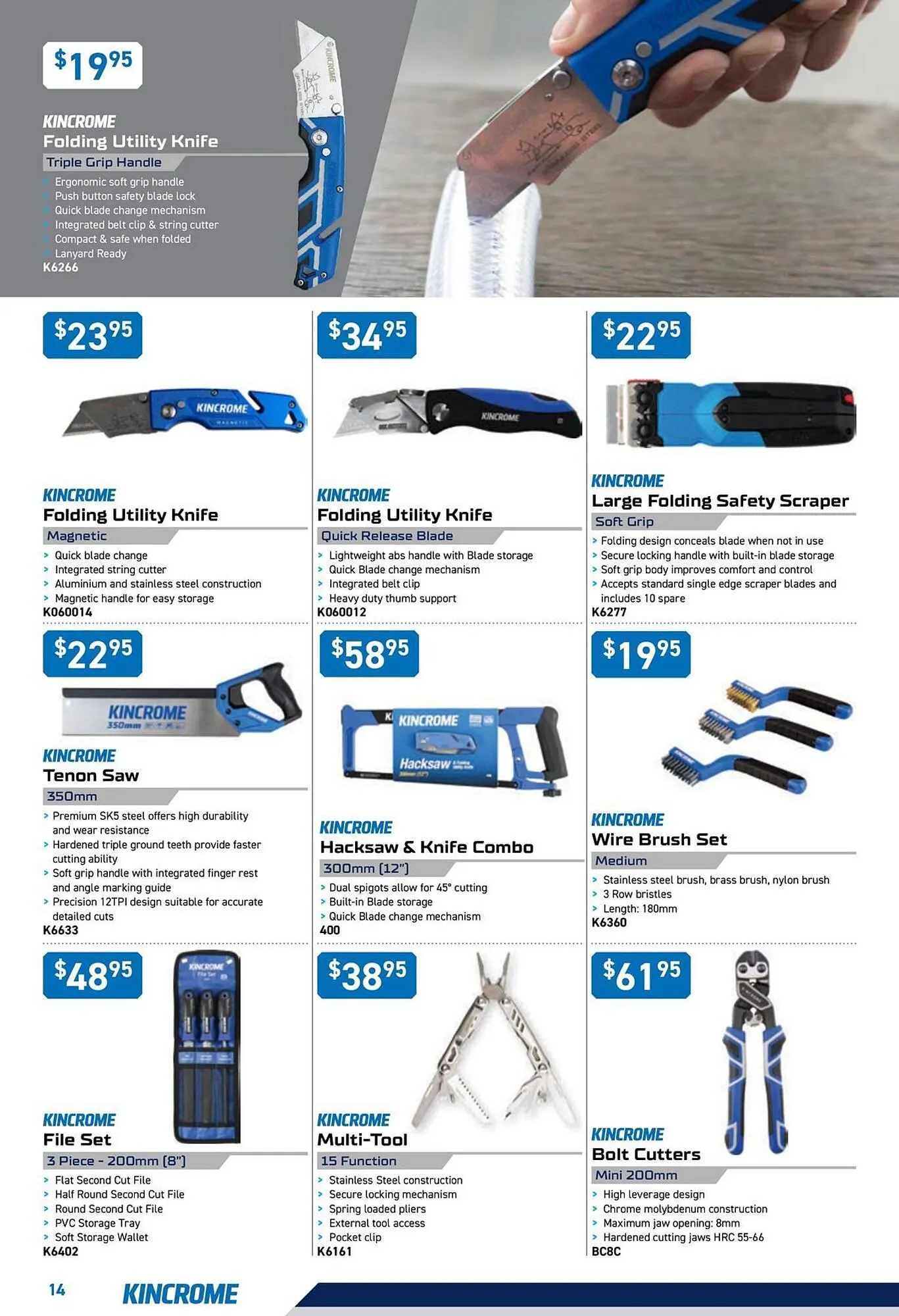 Kincrome catalogue - Catalogue valid from 12 June to 31 July 2025 - page 14