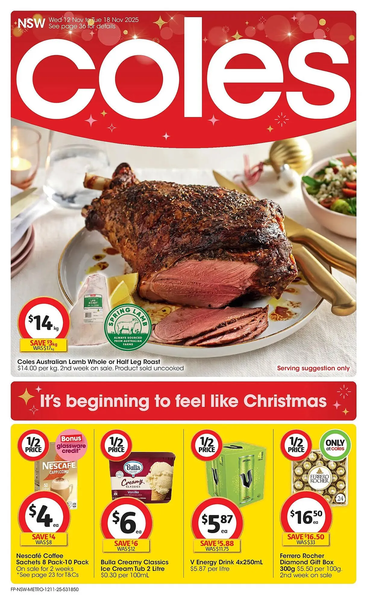 Coles catalogue - Catalogue valid from 12 November to 18 November 2025 - page 1