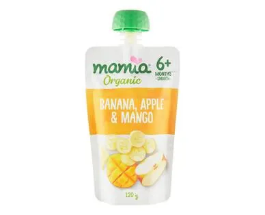 Organic Apple, Banana & Mango 6mth+ 120g