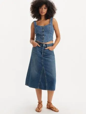Levi's® Women's High-Rise A-Line Deconstructed Skirt