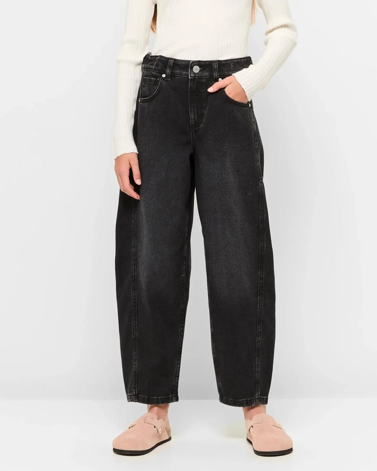 Diamonte Barrel Denim Jeans