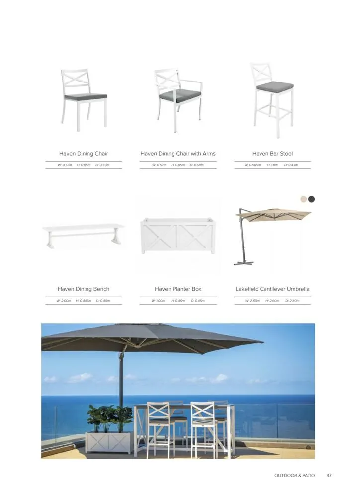 Outdoor & Patio - Catalogue valid from 16 October to 31 January 2025 - page 47