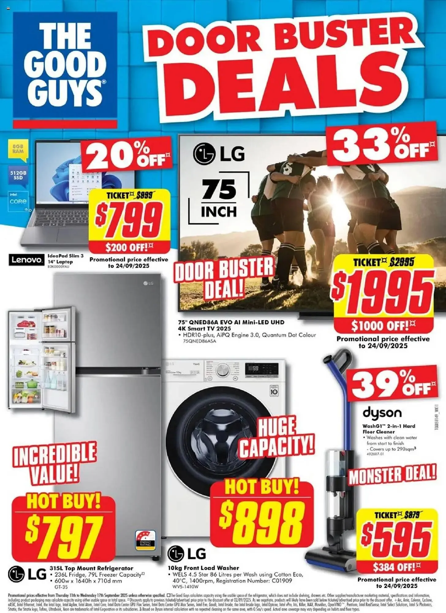 The Good Guys catalogue - Catalogue valid from 11 September to 17 September 2025 - page 1