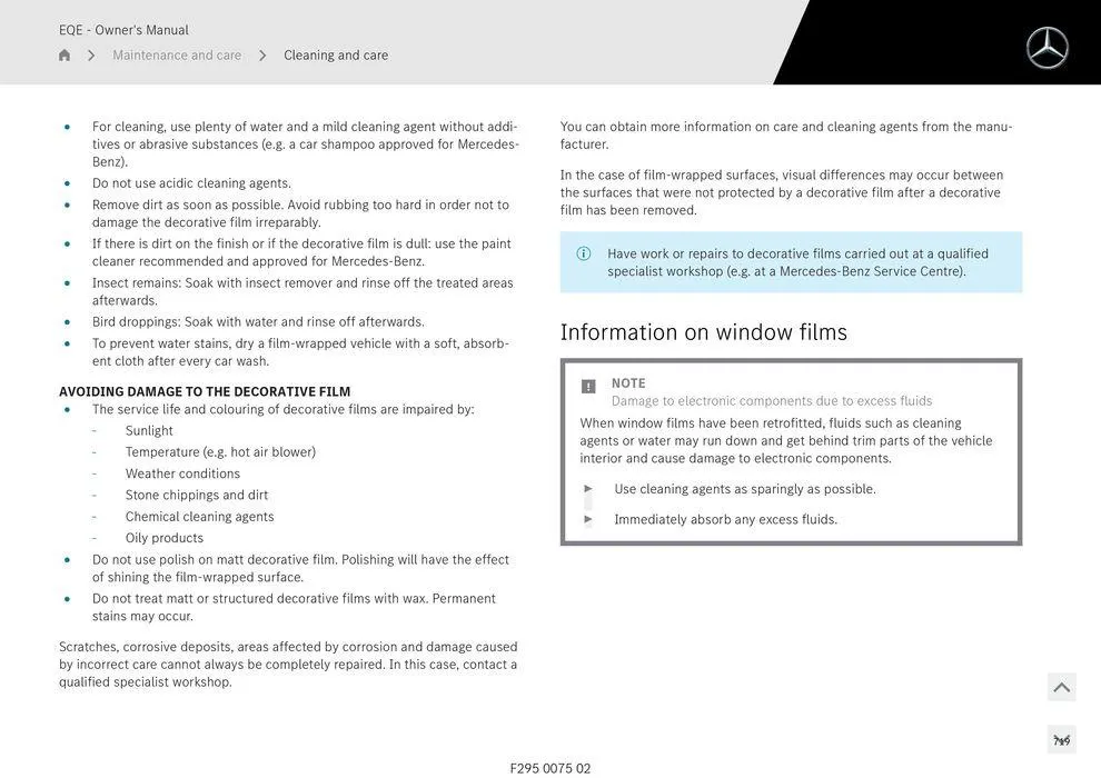 EQE Sedan - Catalogue valid from 11 September to 11 September 2025 - page 719
