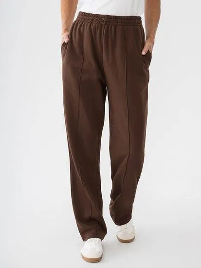 Womens Open Cuff Trackpant Brown