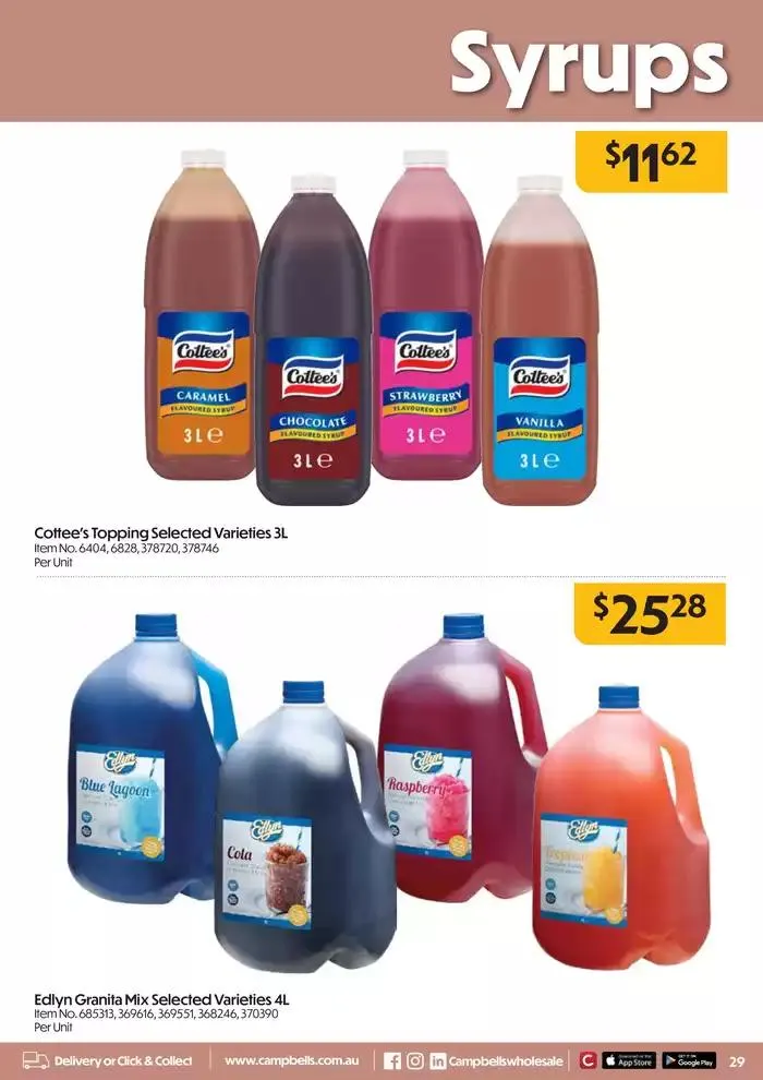 Food Service Magazine - Catalogue valid from 28 October to 26 January 2025 - page 29