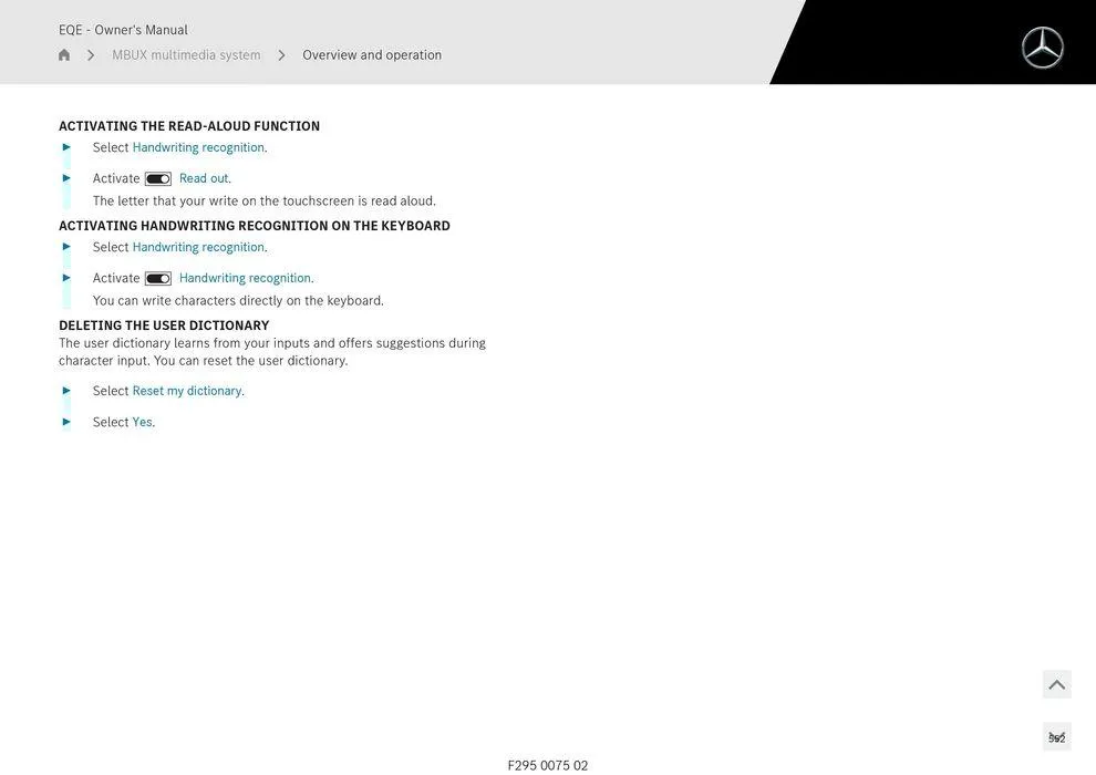 EQE Sedan - Catalogue valid from 11 September to 11 September 2025 - page 552