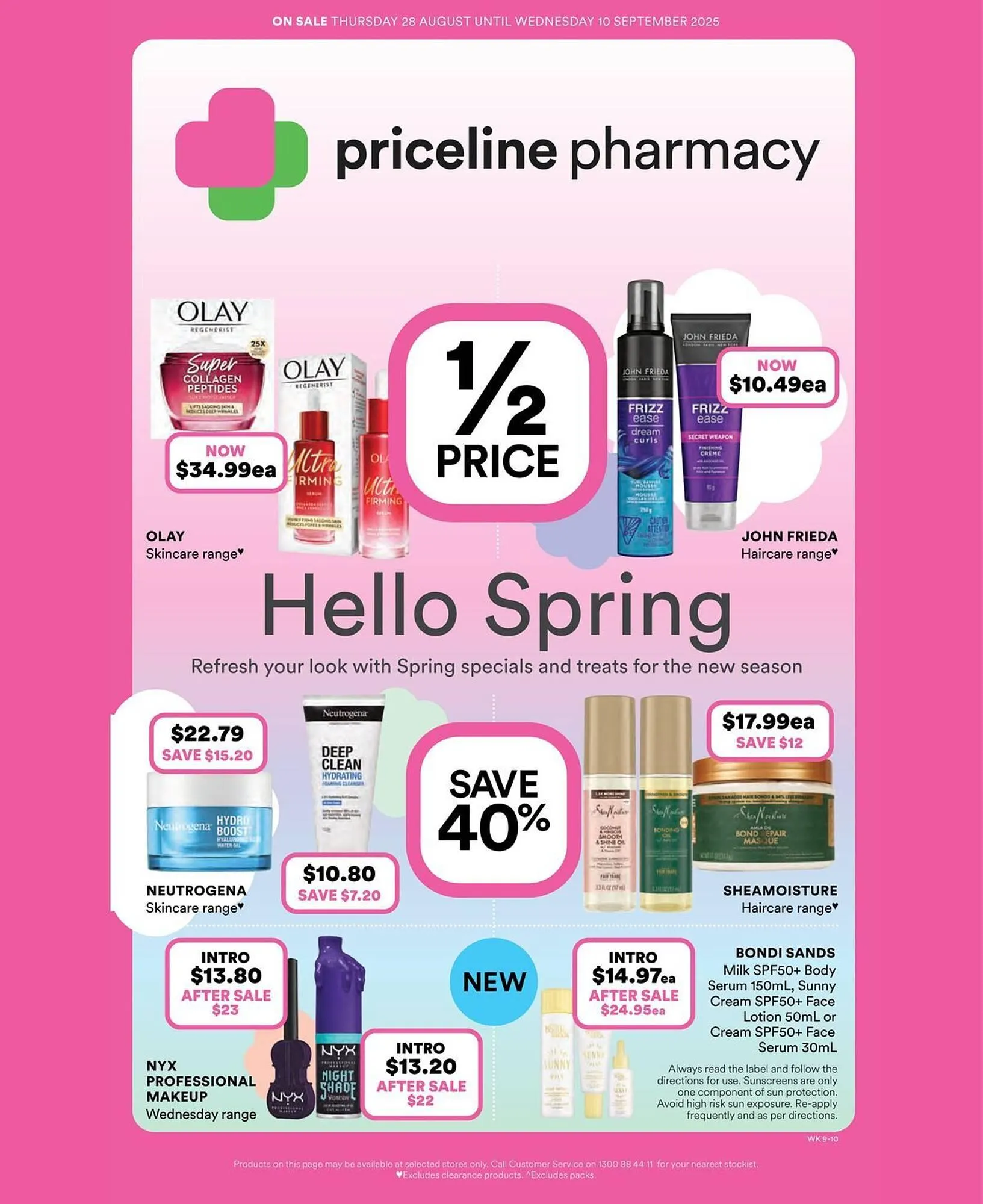 Priceline catalogue - Catalogue valid from 28 August to 10 September 2025 - page 1
