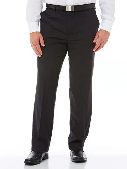 Microfibre Trousers Navy - Regular Fit