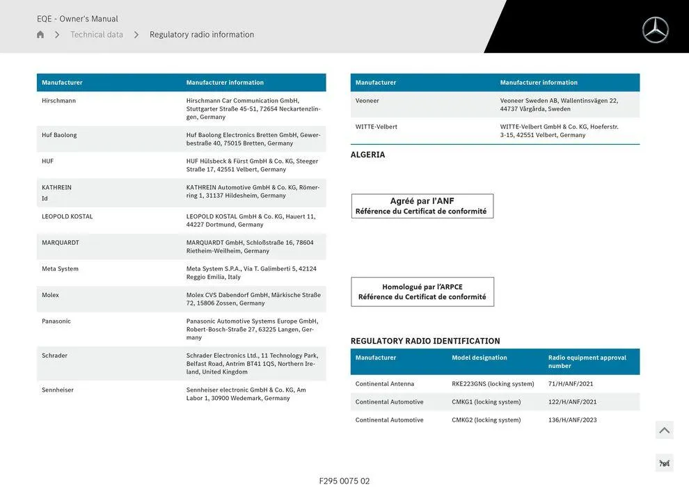 EQE Sedan - Catalogue valid from 11 September to 11 September 2025 - page 784