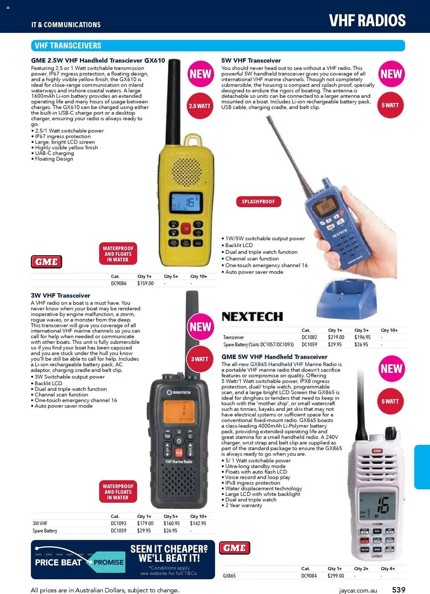 Jaycar Electronics catalogue - Catalogue valid from 8 July to 9 July 2026 - page 539