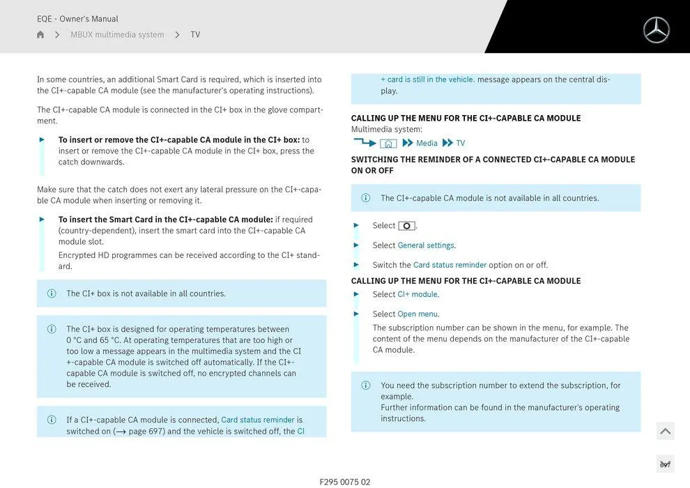 EQE Sedan - Catalogue valid from 11 September to 11 September 2025 - page 697