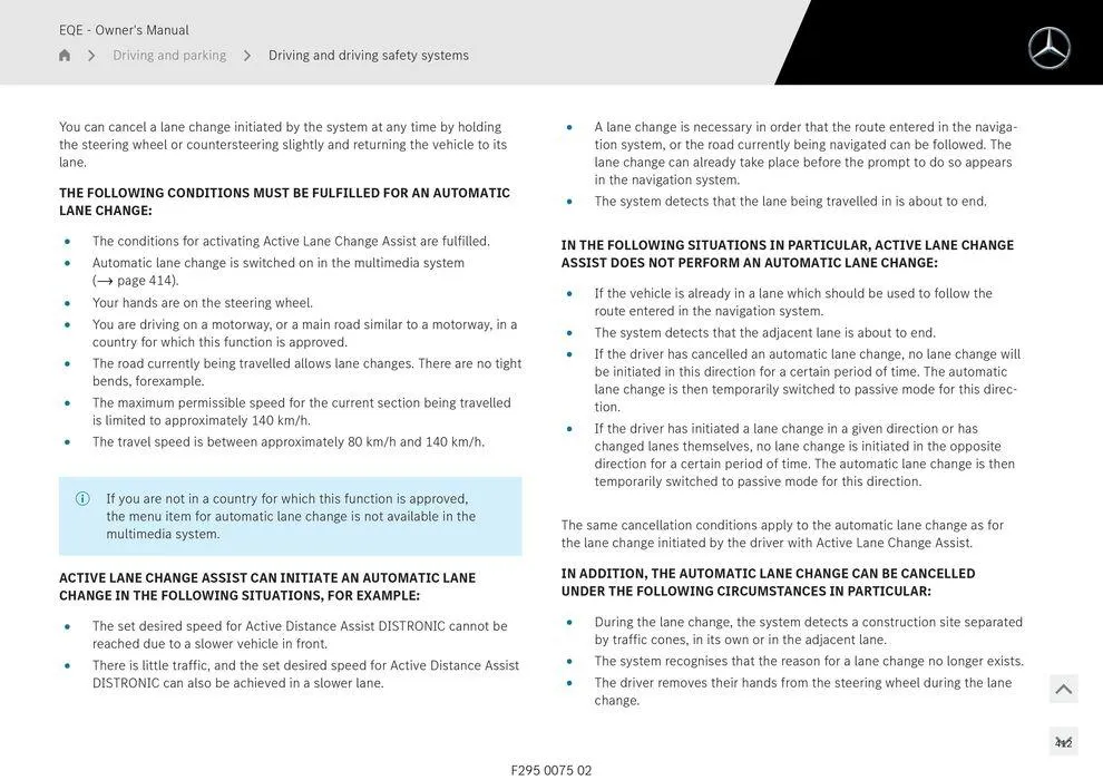 EQE Sedan - Catalogue valid from 11 September to 11 September 2025 - page 412