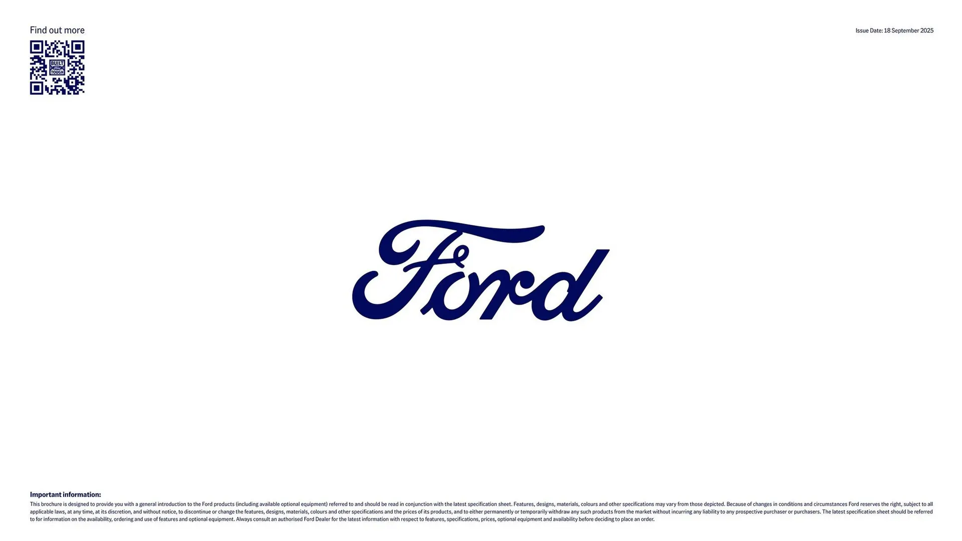 Ford catalogue - Catalogue valid from 7 April to 7 April 2027 - page 5