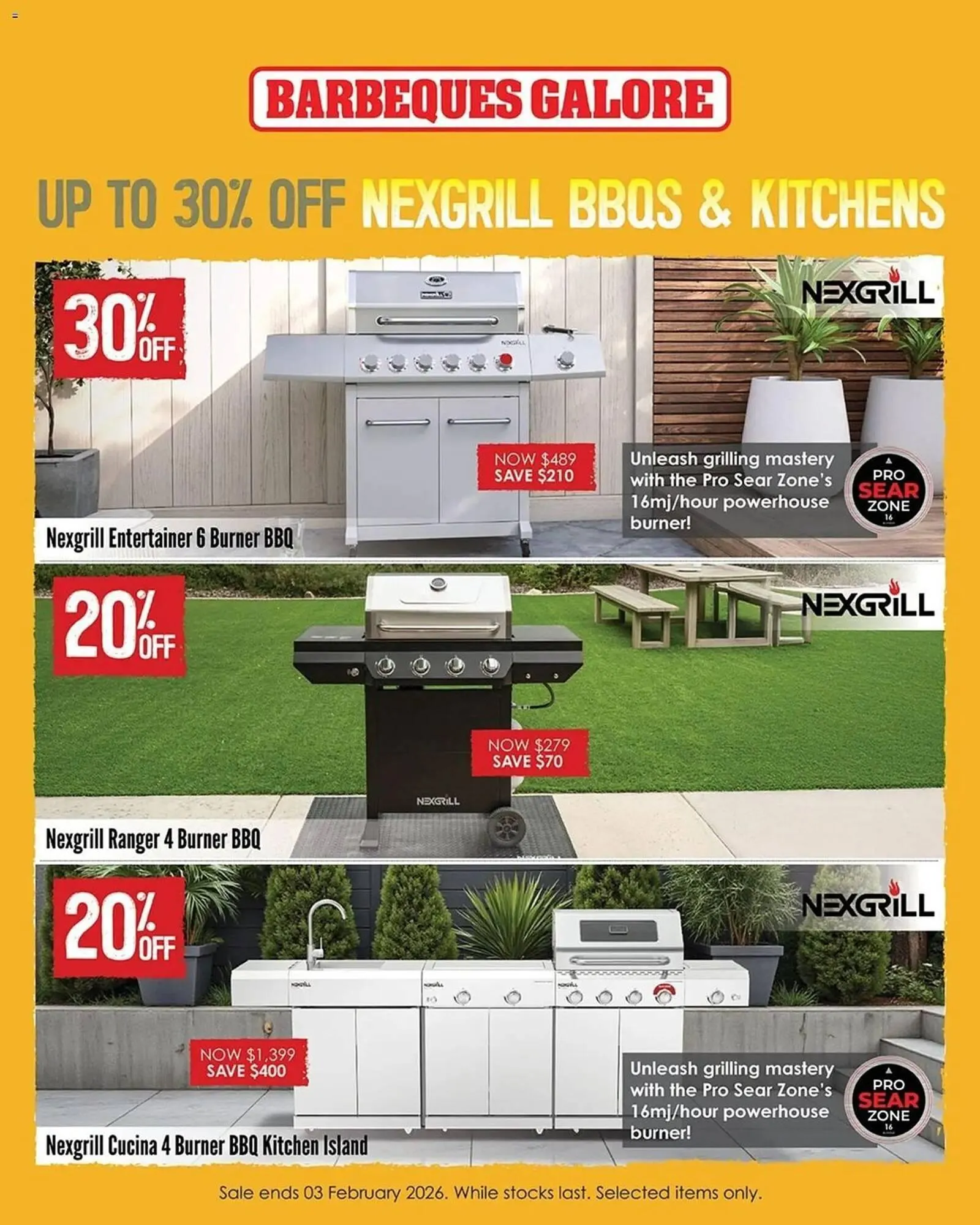 Barbeques Galore catalogue - Catalogue valid from 23 January to 3 February 2026 - page 3