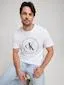 Calvin Klein Monogram Circle Tee In White