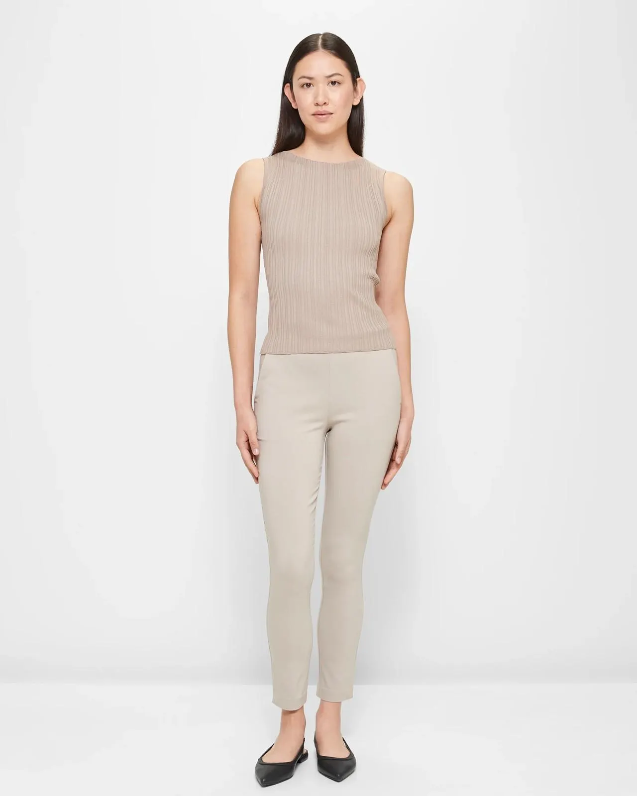 Carrie Ankle Length Bengaline Pants - Preview - Honey