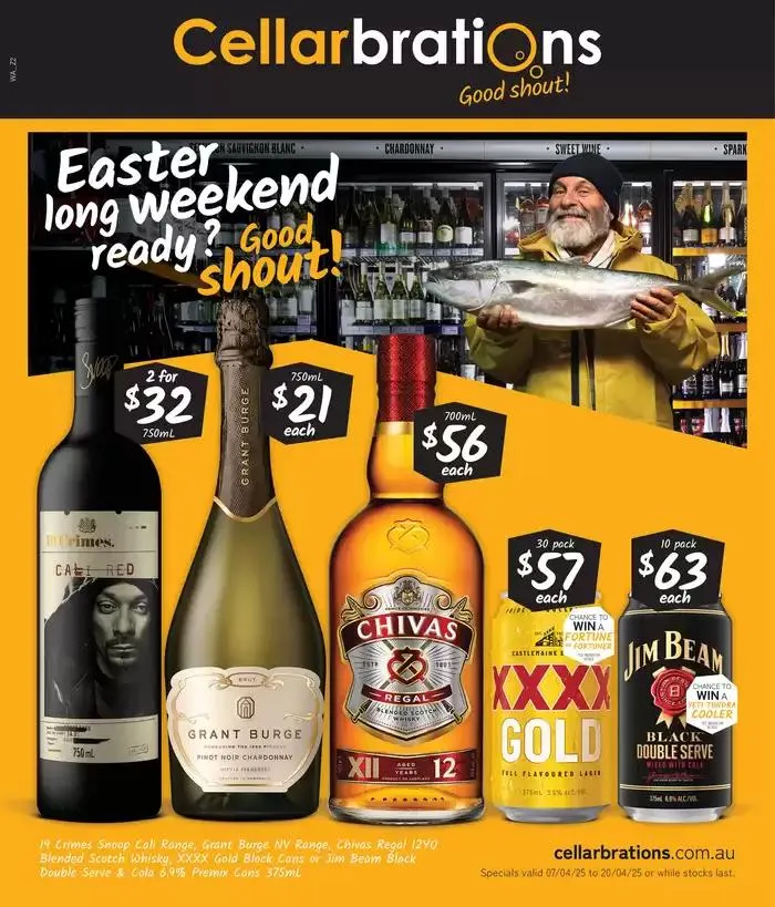 Easter long weekend ready? Good Shout! 07/04 - Catalogue valid from 7 April to 20 April 2025 - page 1