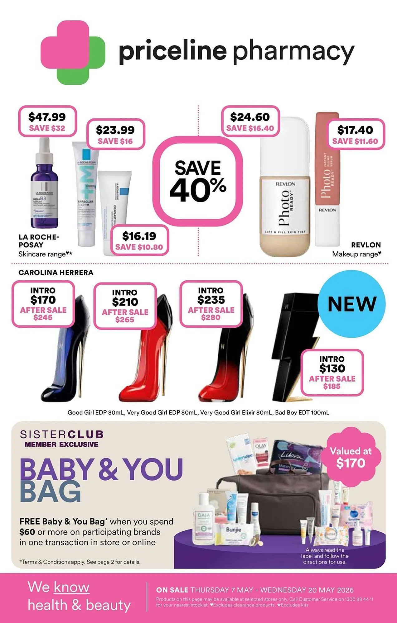 Priceline catalogue - Catalogue valid from 7 May to 20 May 2026 - page 1
