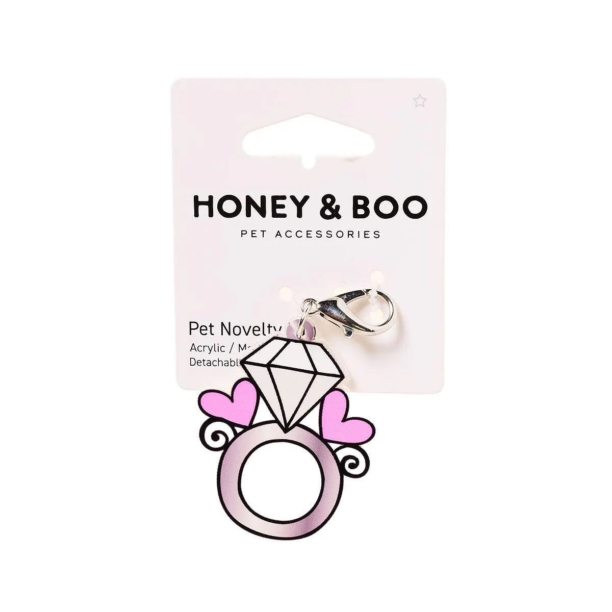 Honey & Boo Pet Tag Diamond Ring