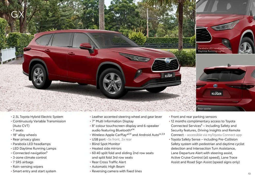 Toyota Kluger Hybrid - Catalogue valid from 11 June to 11 June 2025 - page 13