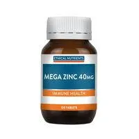 Ethical Nutrients Mega Zinc 40mg Tablets 120