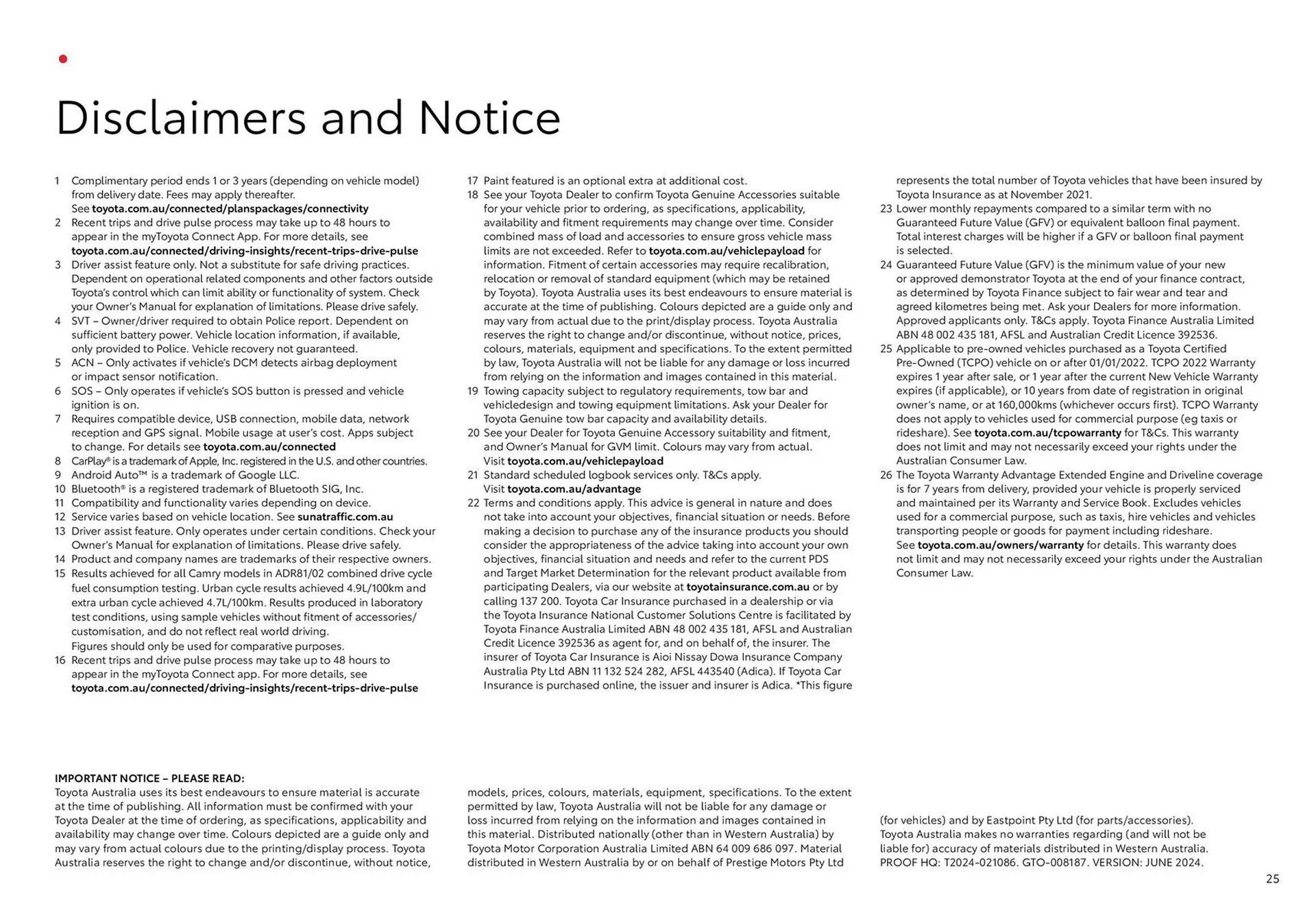 Toyota catalogue - Catalogue valid from 18 June to 18 June 2025 - page 25