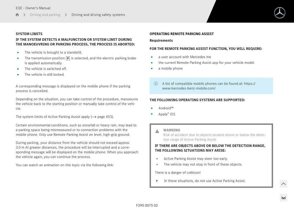 EQE Sedan - Catalogue valid from 11 September to 11 September 2025 - page 460