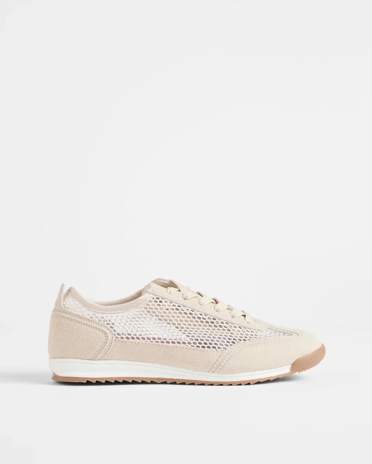 Womens Nylon Athletic Sneaker - Lindsay - Beige
