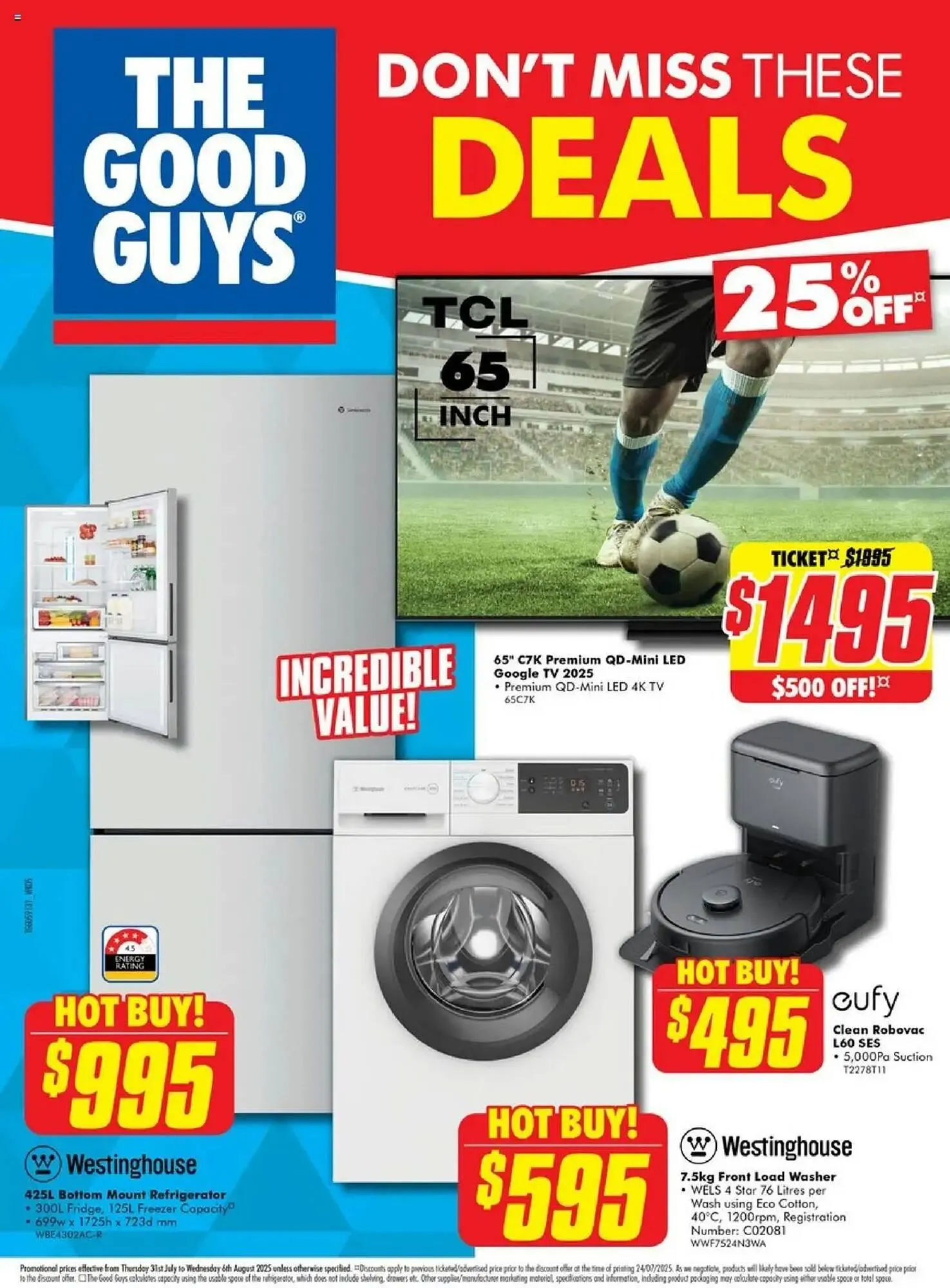The Good Guys catalogue - Catalogue valid from 31 July to 6 August 2025 - page 1
