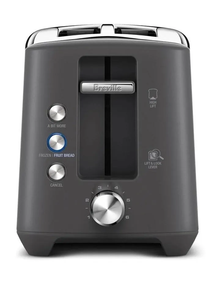 The Bit More Plus 2 Slice Toaster Brushed Stainless Steel BTA435BSS