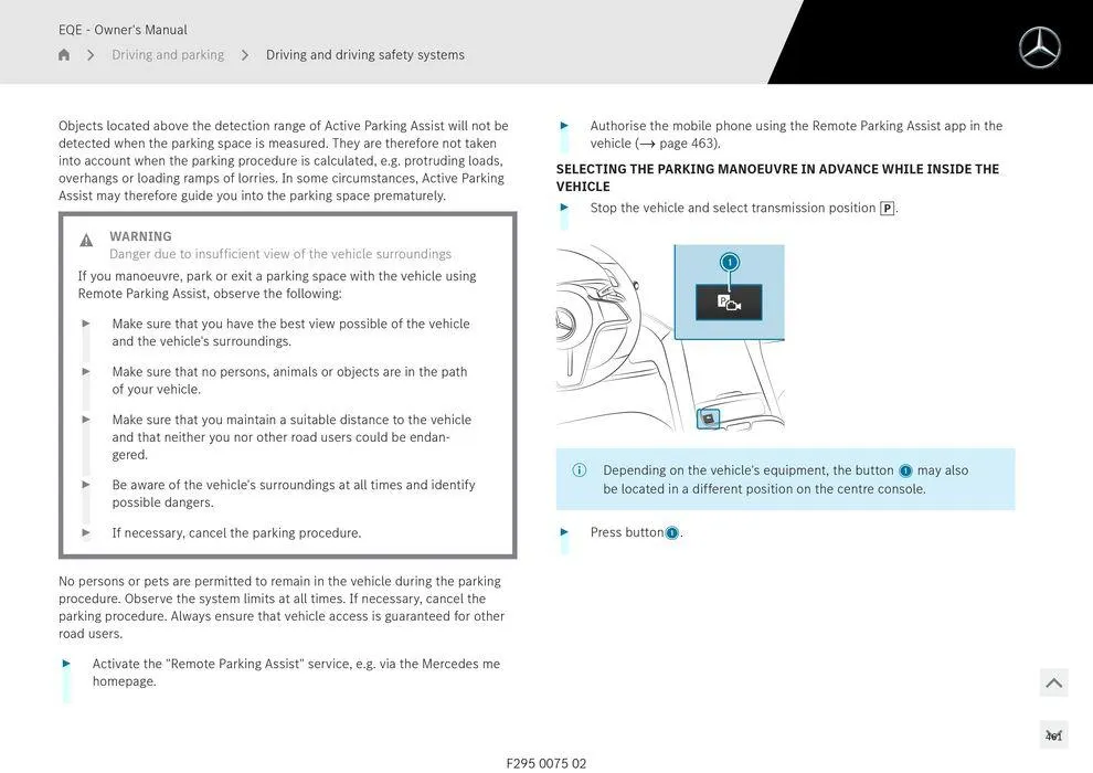 EQE Sedan - Catalogue valid from 11 September to 11 September 2025 - page 461