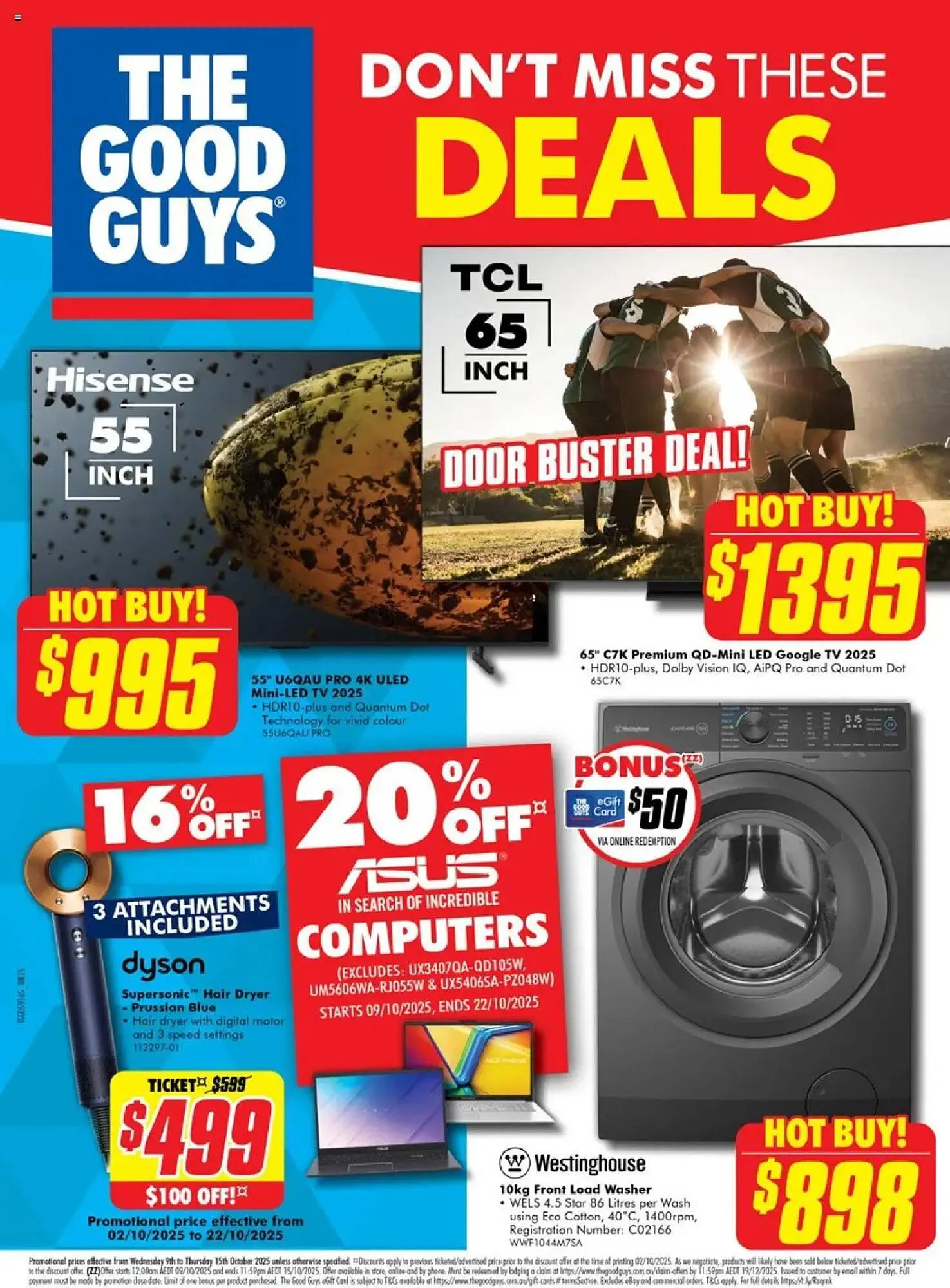 The Good Guys catalogue - Catalogue valid from 9 October to 15 October 2025 - page 1