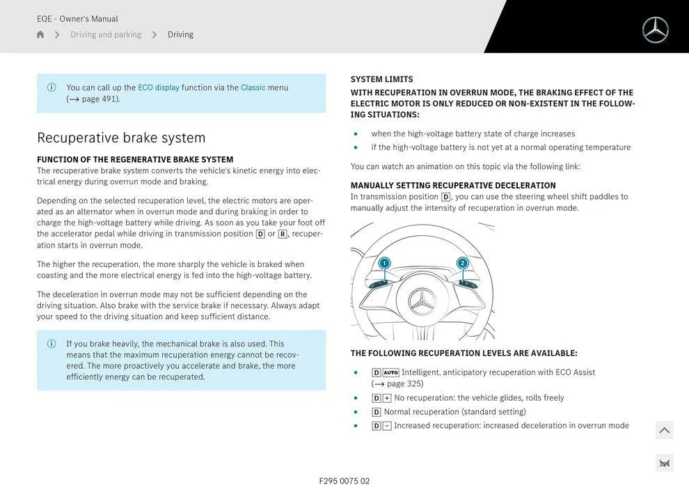 EQE Sedan - Catalogue valid from 11 September to 11 September 2025 - page 324