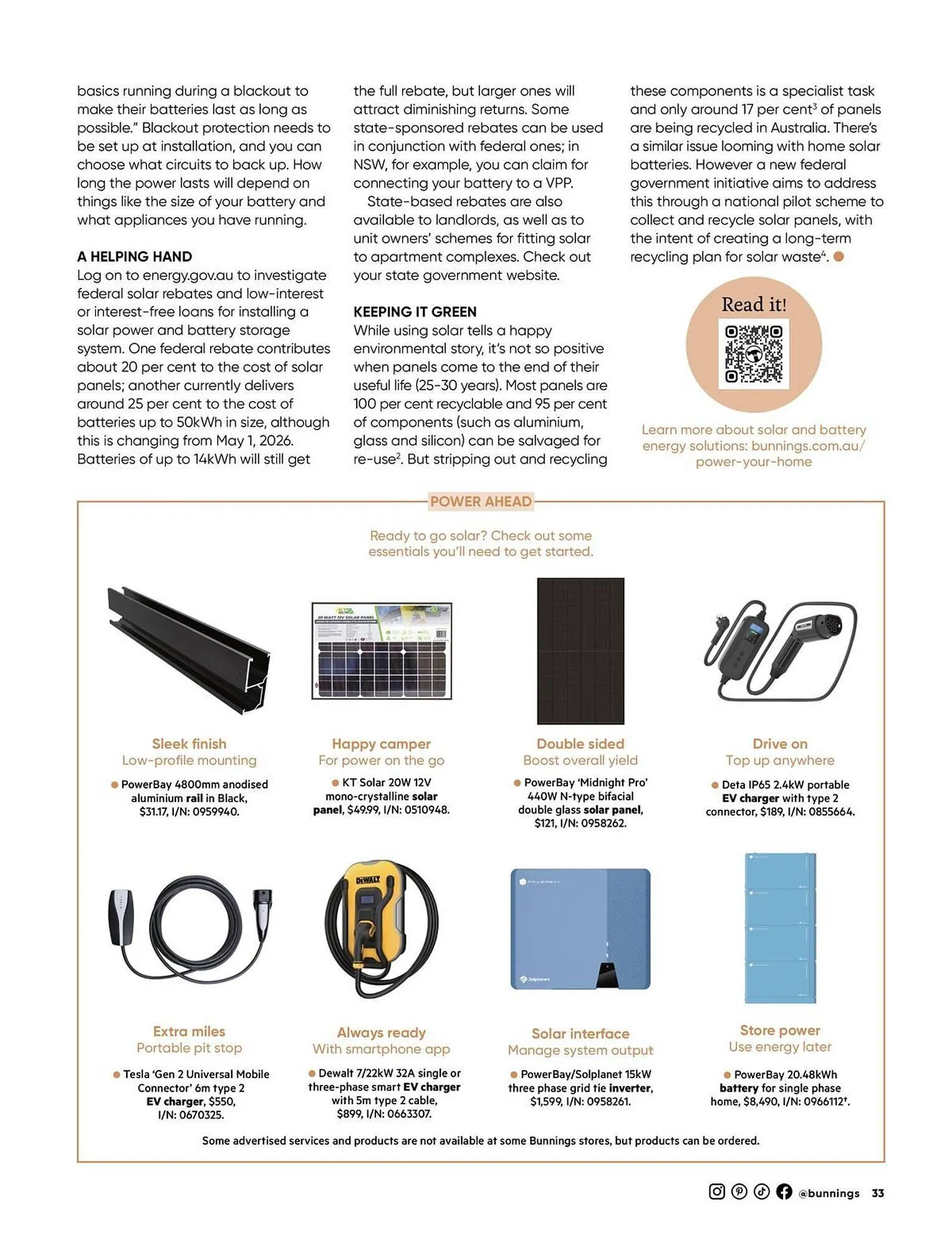 Bunnings catalogue - Catalogue valid from 1 April to 30 April 2026 - page 33